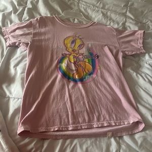 pink looney tunes shirt